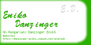 eniko danzinger business card